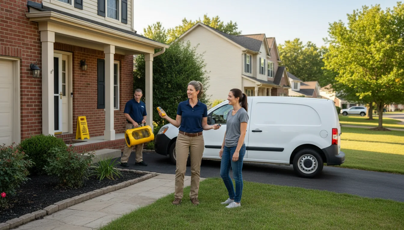 Water restoration image for Dehumidification And Cleanup Services in Patricksburg, IN